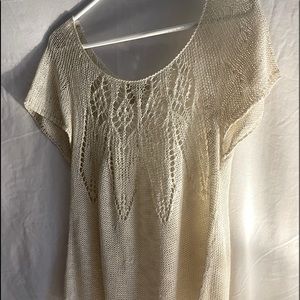 White short sleeve shirt.